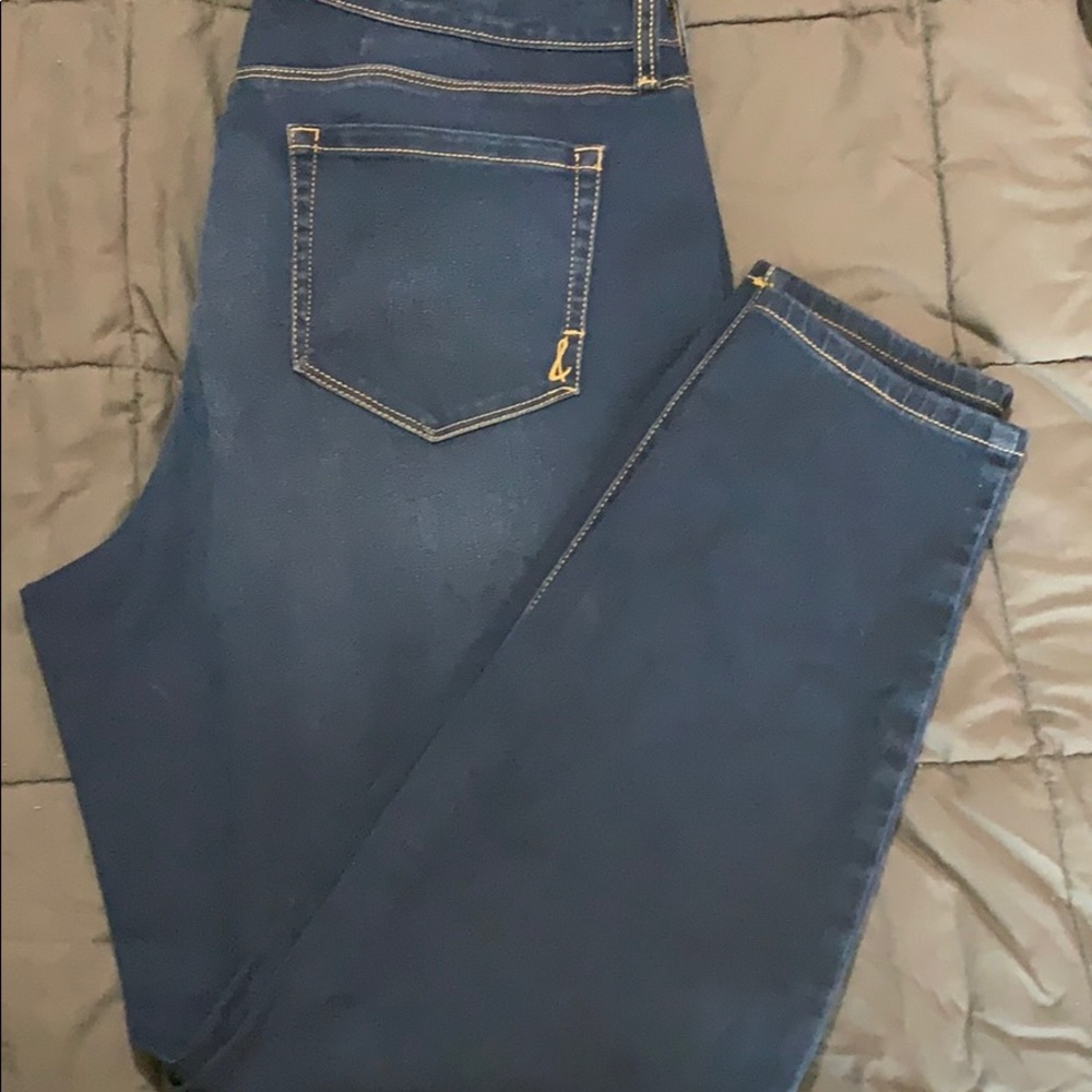 Dark denim skinny jeans